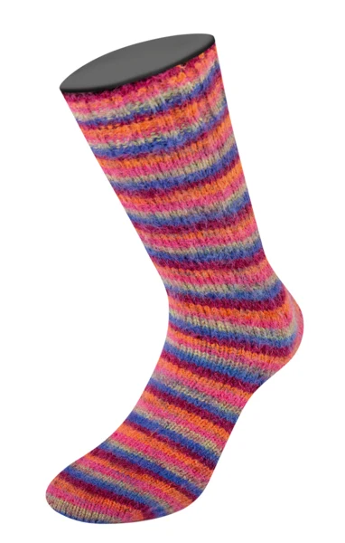 Lana Grossa Cosy Socks Multi Stripes